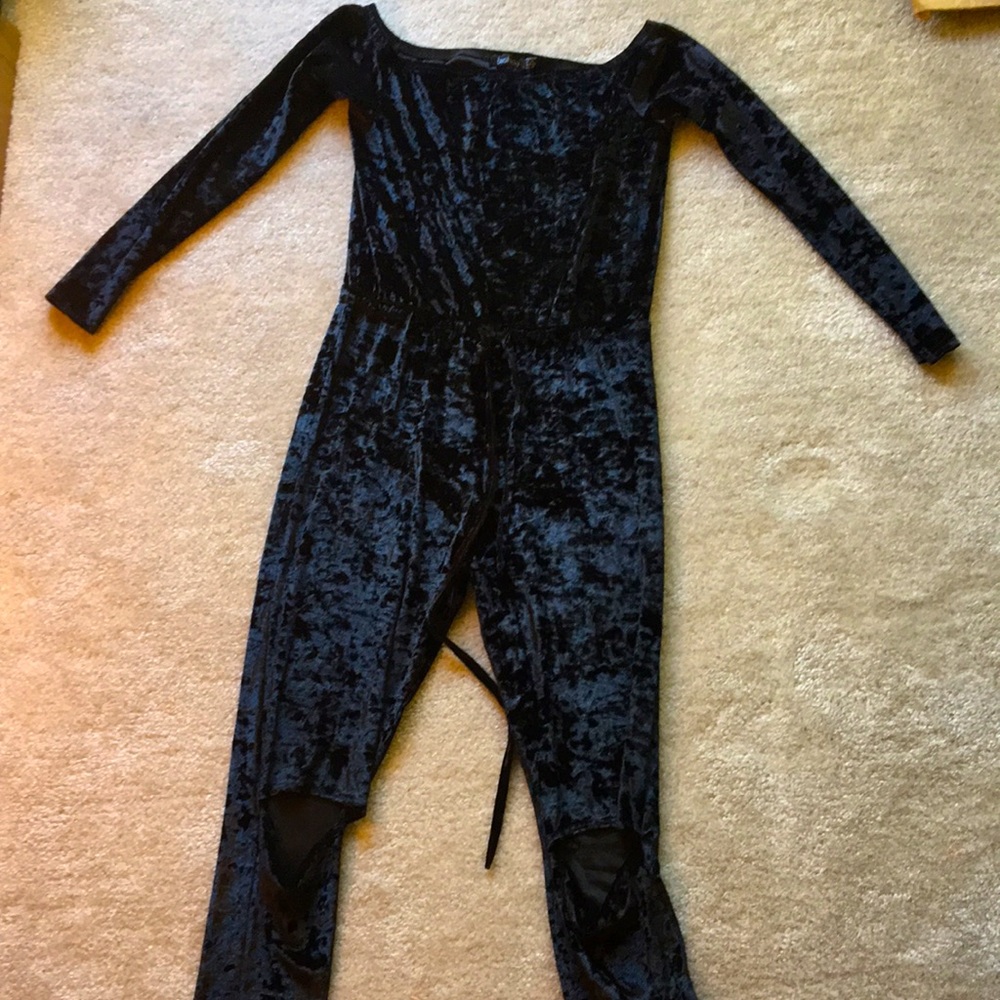 Velvet jumpsuit